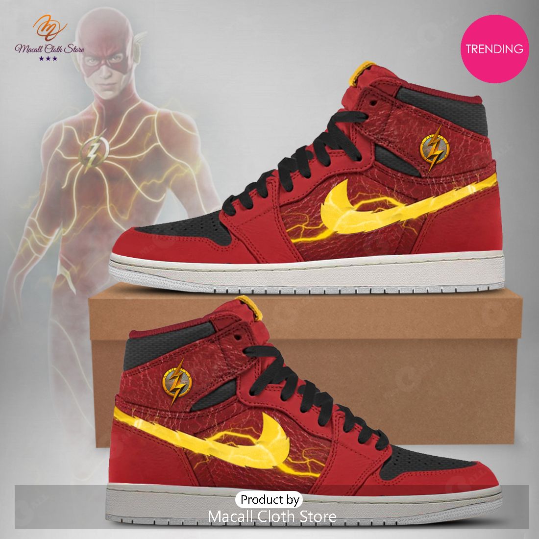 [TRENDING EDITION] 2023 DC Justice League The Flash Air Jordan High Top Sneaker