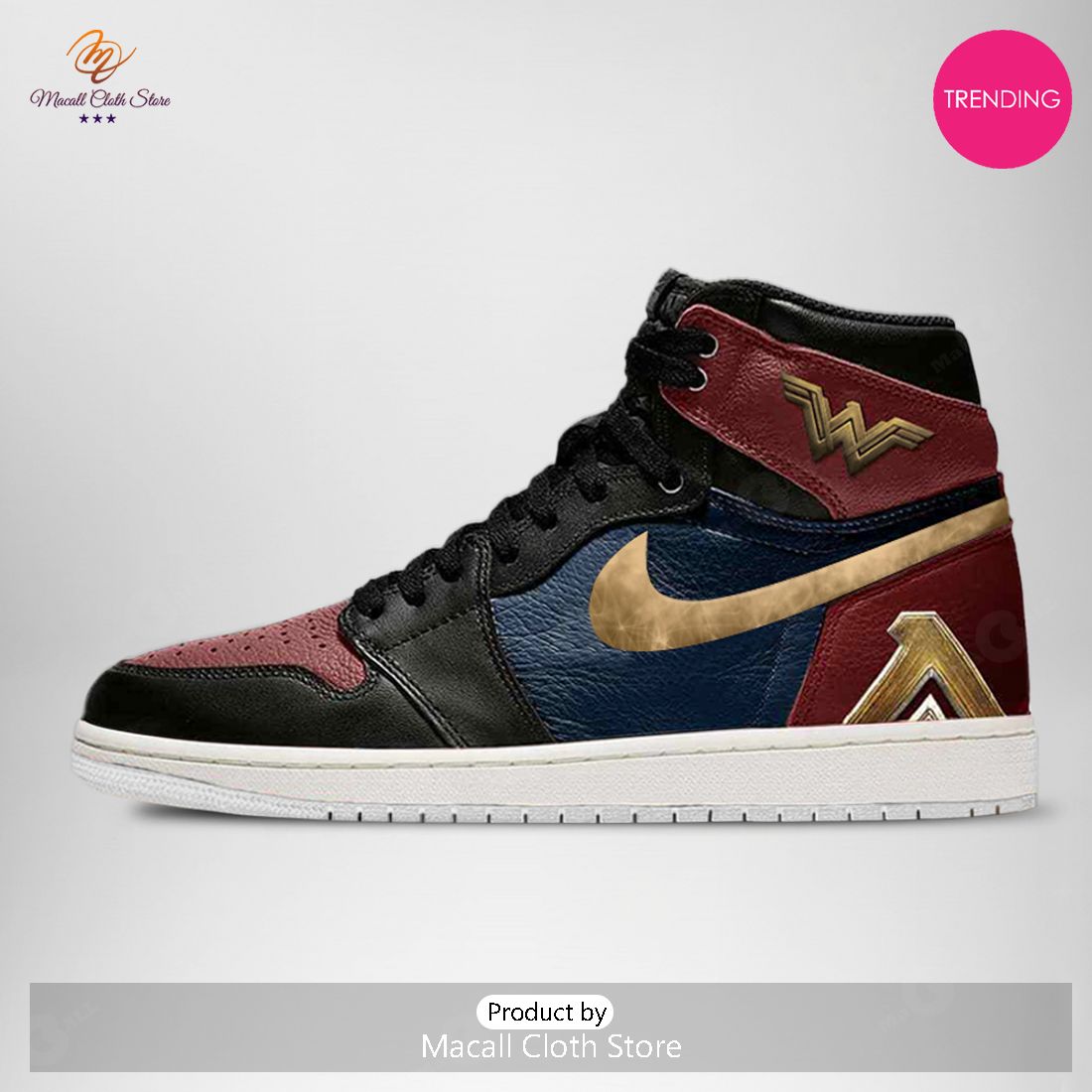 [TRENDING EDITION] 2023 DC Justice League Wonder Woman Air Jordan High Top Sneaker