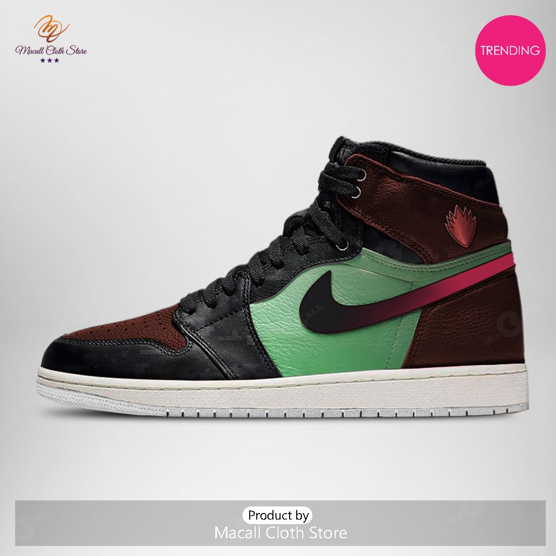 [TRENDING EDITION] 2023 GOTG Marvel Gamora Air Jordan High Top Sneaker