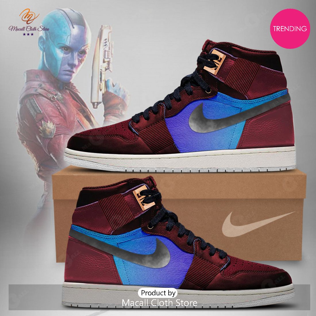 [TRENDING EDITION] 2023 GOTG Marvel Nebula Air Jordan High Top Sneaker