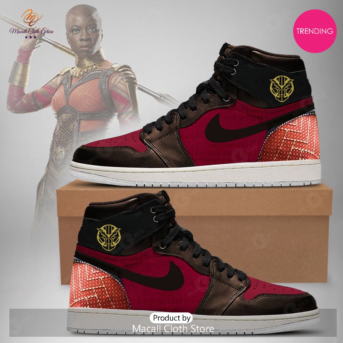 [TRENDING EDITION] 2023 Marvel Avengers Okoye Air Jordan High Top Sneaker