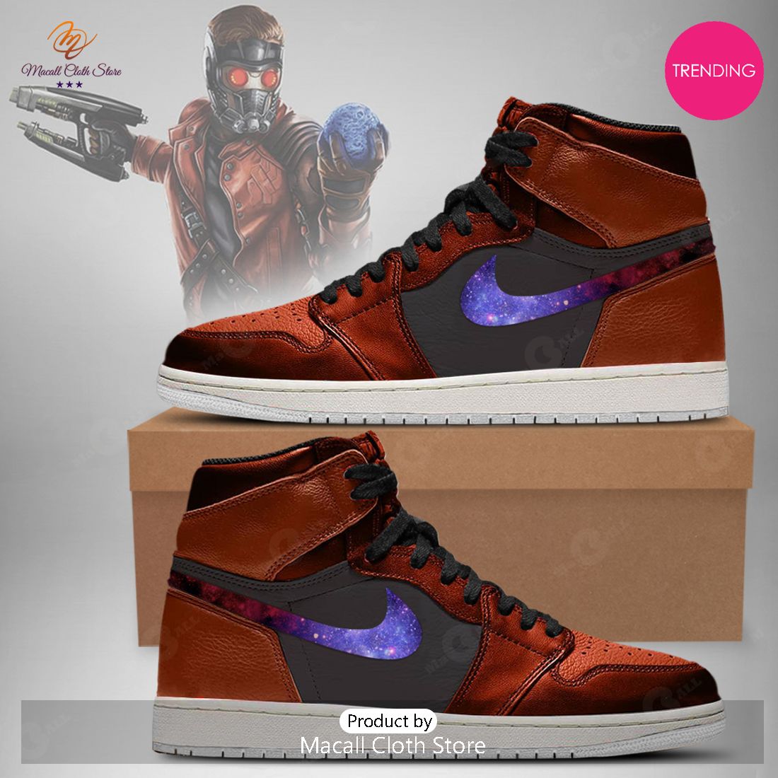 [TRENDING EDITION] 2023 Marvel Avengers Star Lord Air Jordan High Top Sneaker