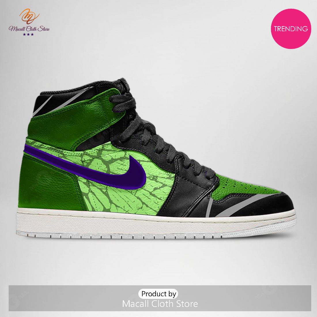 [TRENDING EDITION] 2023 Marvel Avengers The Hulk Air Jordan High Top Sneaker