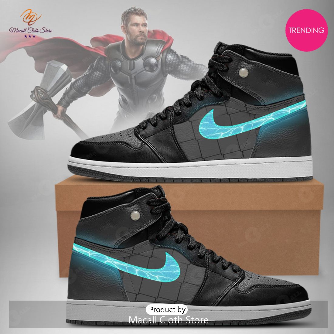 [TRENDING EDITION] 2023 Marvel Avengers Thor Air Jordan High Top Sneaker
