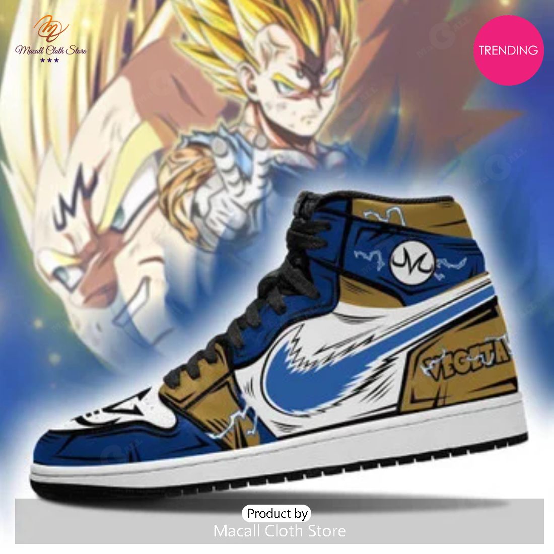 [TRENDING EDITION] Anime Dragon Ball Vegeta Air Jordan High Top Sneaker