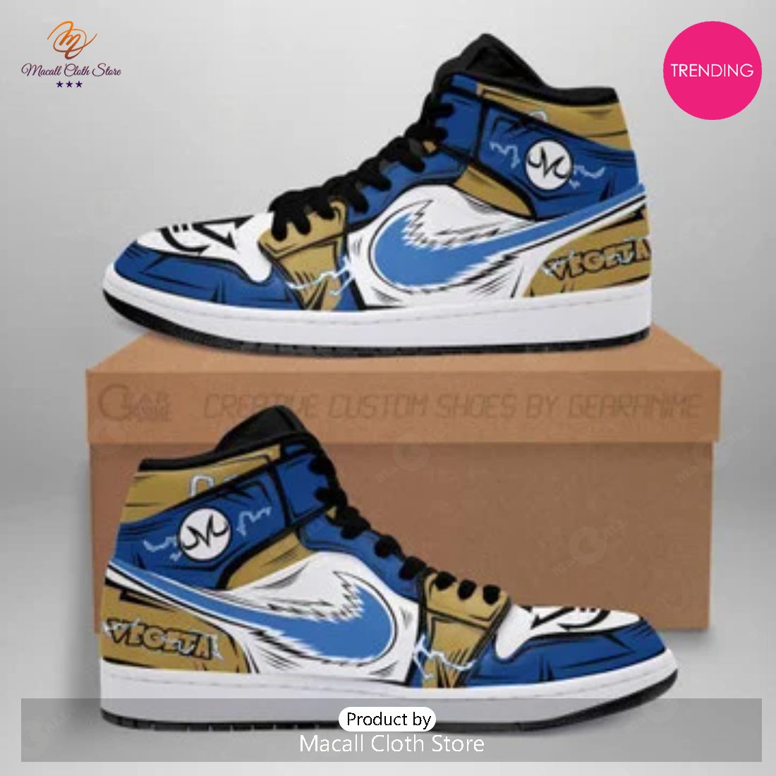 [TRENDING EDITION] Anime Dragon Ball Vegeta Air Jordan High Top Sneaker