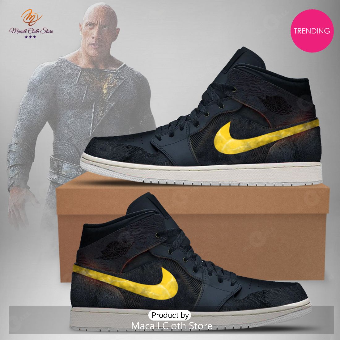 [TRENDING EDITION] DC Black Adam Air Jordan High Top Sneaker