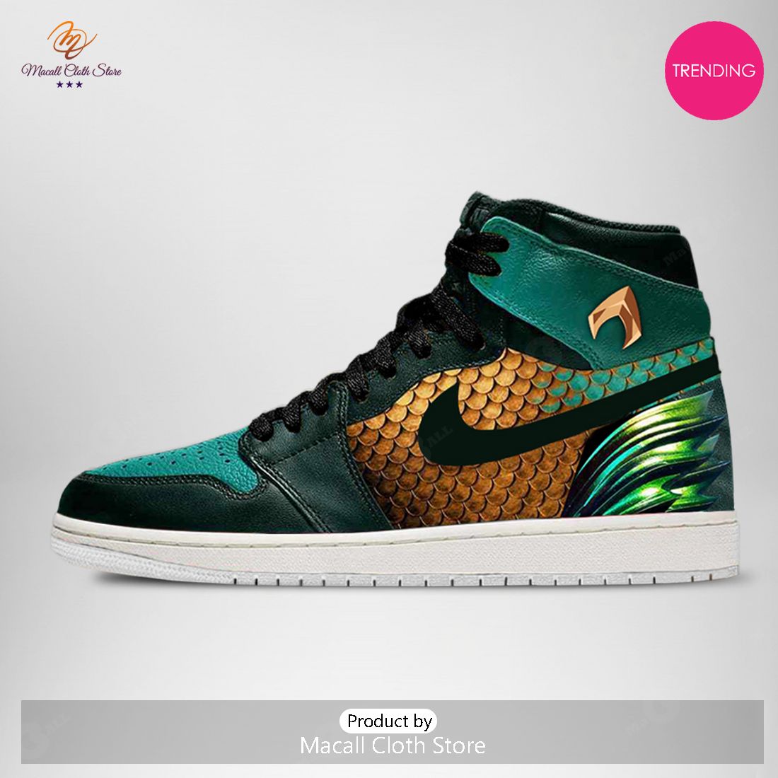 [TRENDING EDITION] DC Justice League Aquaman Air Jordan High Top Sneaker