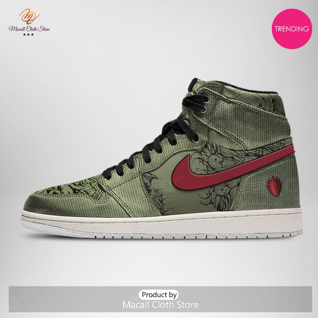 [TRENDING EDITION] GOTG Marvel Drax Air Jordan High Top Sneaker