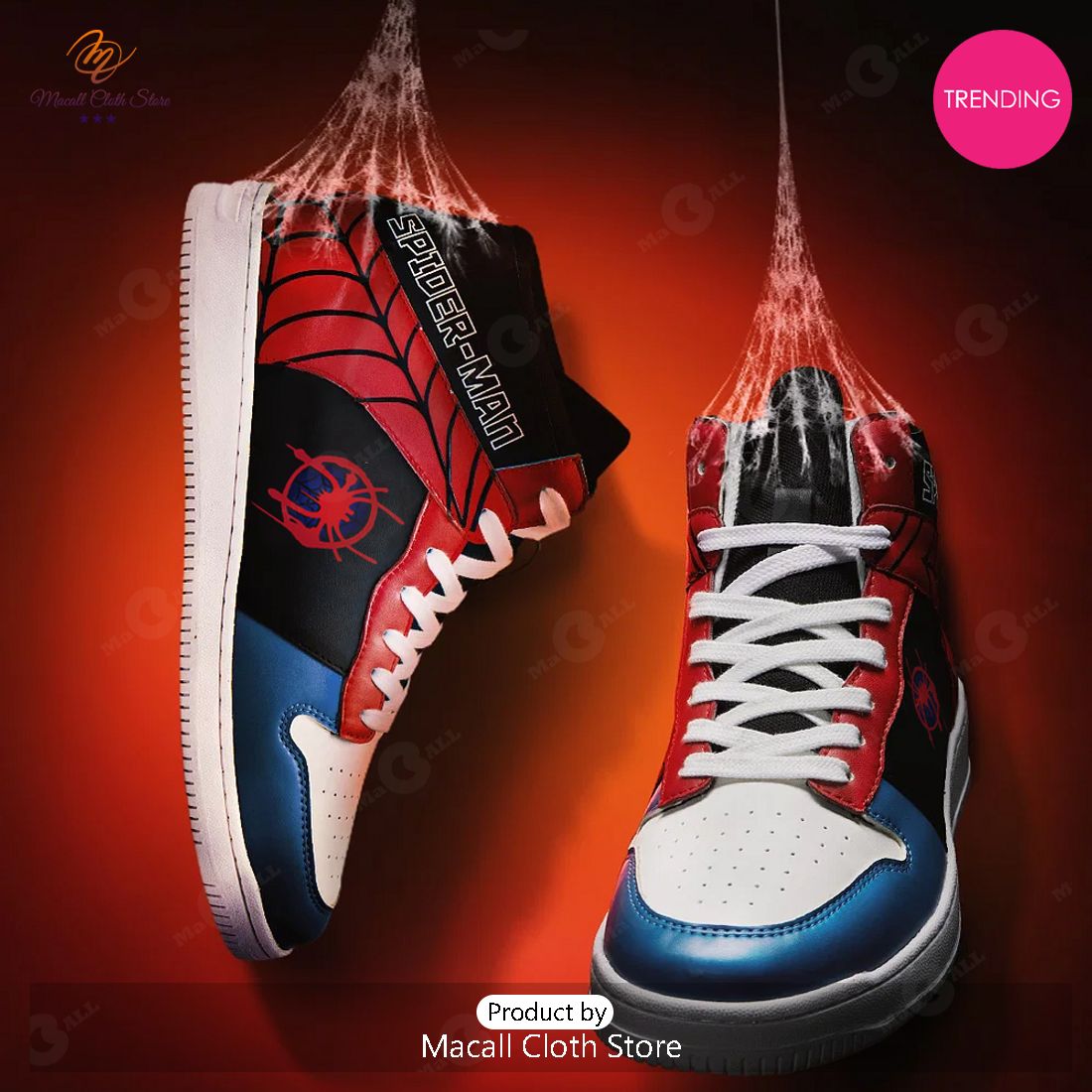 [TRENDING EDITION] Marvel Spiderman Miles Morales Air Jordan High Top ...