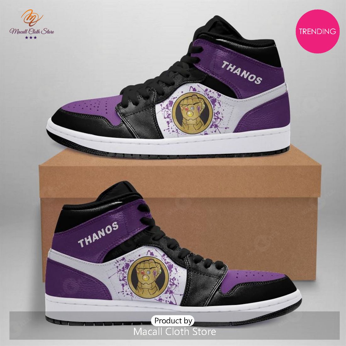 [TRENDING EDITION] Marvel Thanos Air Jordan High Top Sneaker