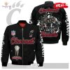 Cincinnati Bengals Running Man Pattern Bomber Jacket – Black And Orange