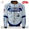 Cincinnati Bengals Running Man Pattern Bomber Jacket – Black And Orange