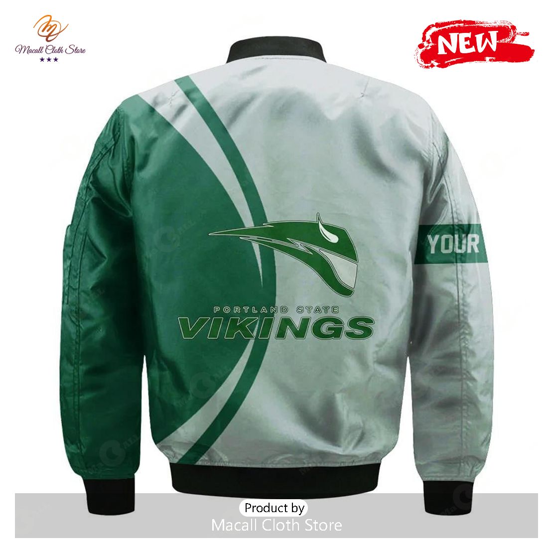 Portland State Vikings Bomber Jacket 3D Printed 2022 National Champions Legendary