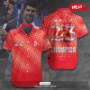Novak Djokovic 23 Champions Premium Signatures Red Hawaiian Shirt