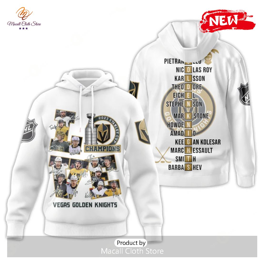 NHL Vegas Golden Knights Stanley Cup Champions 2023 Love Hoodie Sweatshirt 3D NHL Vegas Golden Knights Stanley Cup Champions 2023 Love Hoodie Sweatshirt 3D