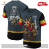 Vegas Golden Knights Stanley Cup Champions 2023 Beige T-Shirt 3D