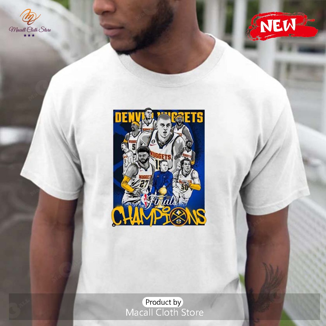 Denver Nuggets First Time Won NBA Champions All Players And Coach T-Shirt