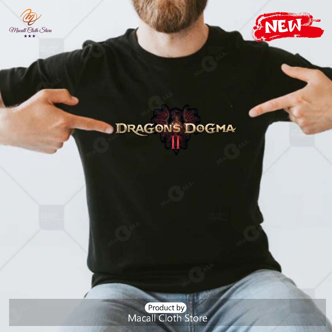 Dragon Dogma 2 Logo PS5 Trailer T-Shirt Dragon Dogma 2 Logo PS5 Trailer T-Shirt
