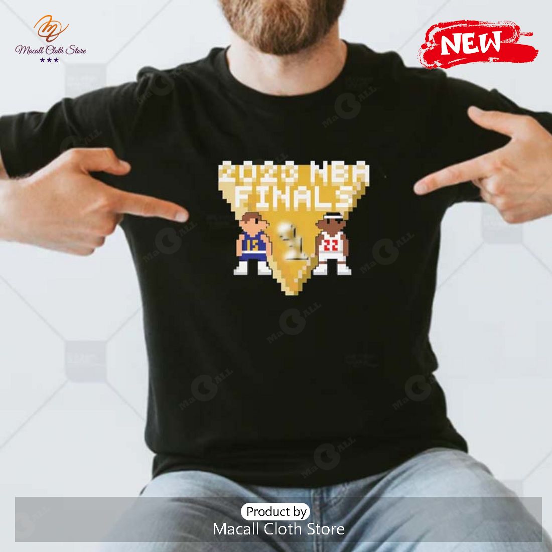 Nba Finals Miami Heat Denver Nuggets Pixel Art Nikola Jokic Jimmy Butler T-Shirt Nba Finals Miami Heat Denver Nuggets Pixel Art Nikola Jokic Jimmy Butler T-Shirt
