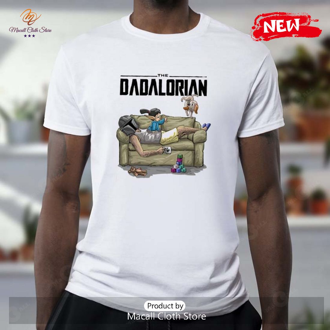 The Dadalorian On The Couch Funny Star Wars T-Shirt