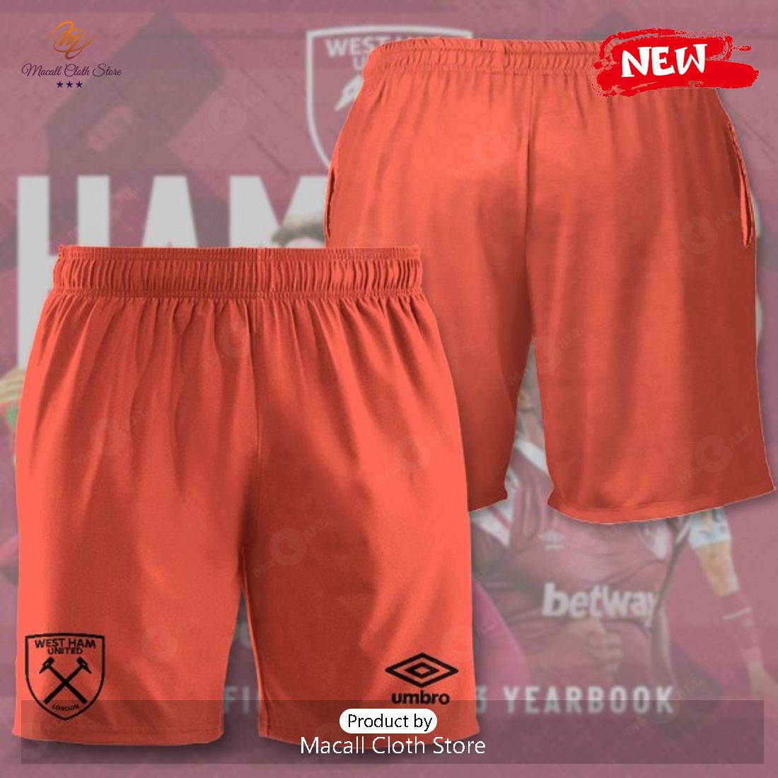 West Ham United Winners Prague Final 2023 Orange White Hawaiian Shirt