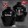 West Ham United Prague Final 2023 Winners Conference Red White Hoodie Sweatshirt 3D