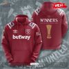 West Ham United Prague Final 2023 Winners Red White Hoodie Sweatshirt 3D
