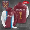 West Ham United Winners Conference League Red Hoodie Sweatshirt 3D