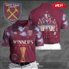 West Ham United Winners Conference League Red 3D Apparels Polo Shirt
