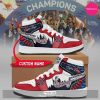 [TRENDING EDITION] Personalized Name Vegas Golden Stanley Cup Champions Orange Air Jordan High Top Sneaker
