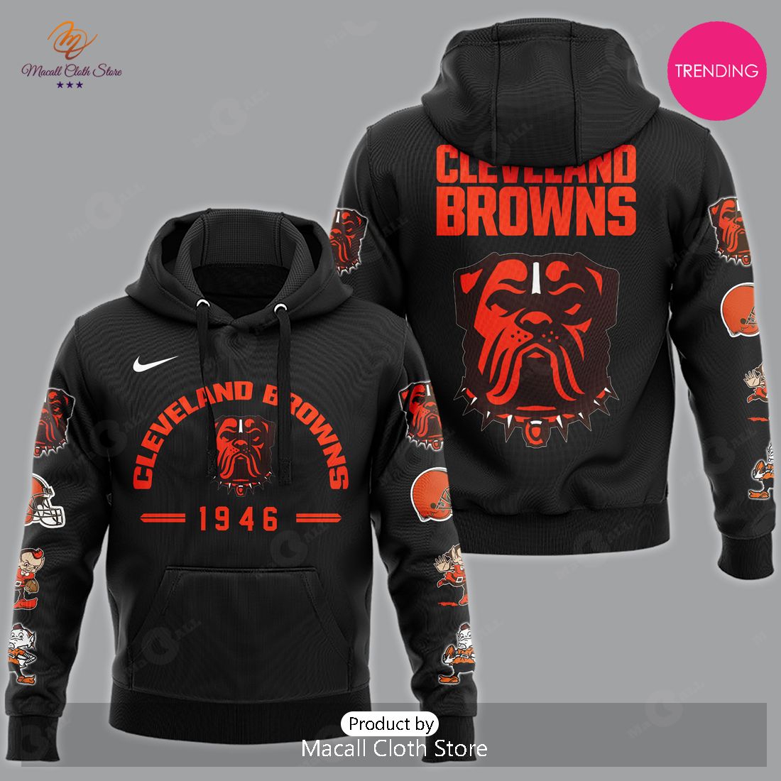 Cleveland Browns Dawg Champions Baseball Jacket 