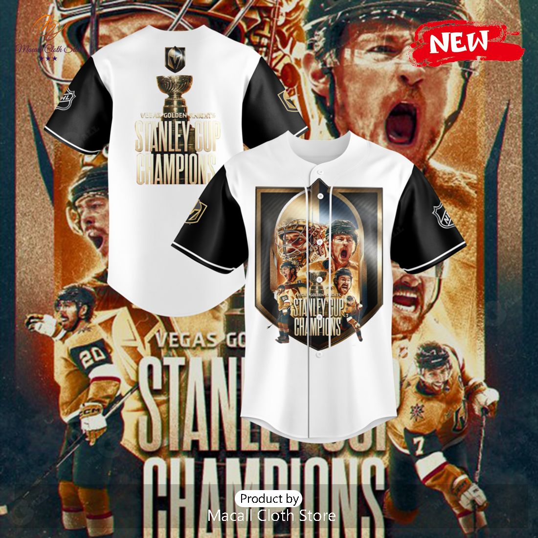 Vegas Golden Knights Stanley Cup Champions NHL 2023 White Jersey Vegas Golden Knights Stanley Cup Champions NHL 2023 White Jersey