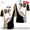 Vegas Golden Knights NHL Premium White Christmas Design 3D Apparels Polo Shirt