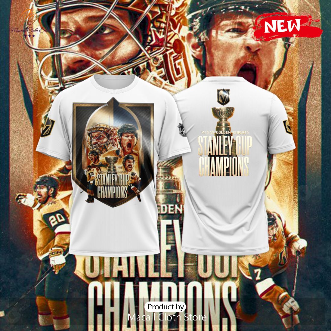 Vegas Golden Knights Stanley Cup Champions NHL 2023 T-Shirt 3D Vegas Golden Knights Stanley Cup Champions NHL 2023 T-Shirt 3D