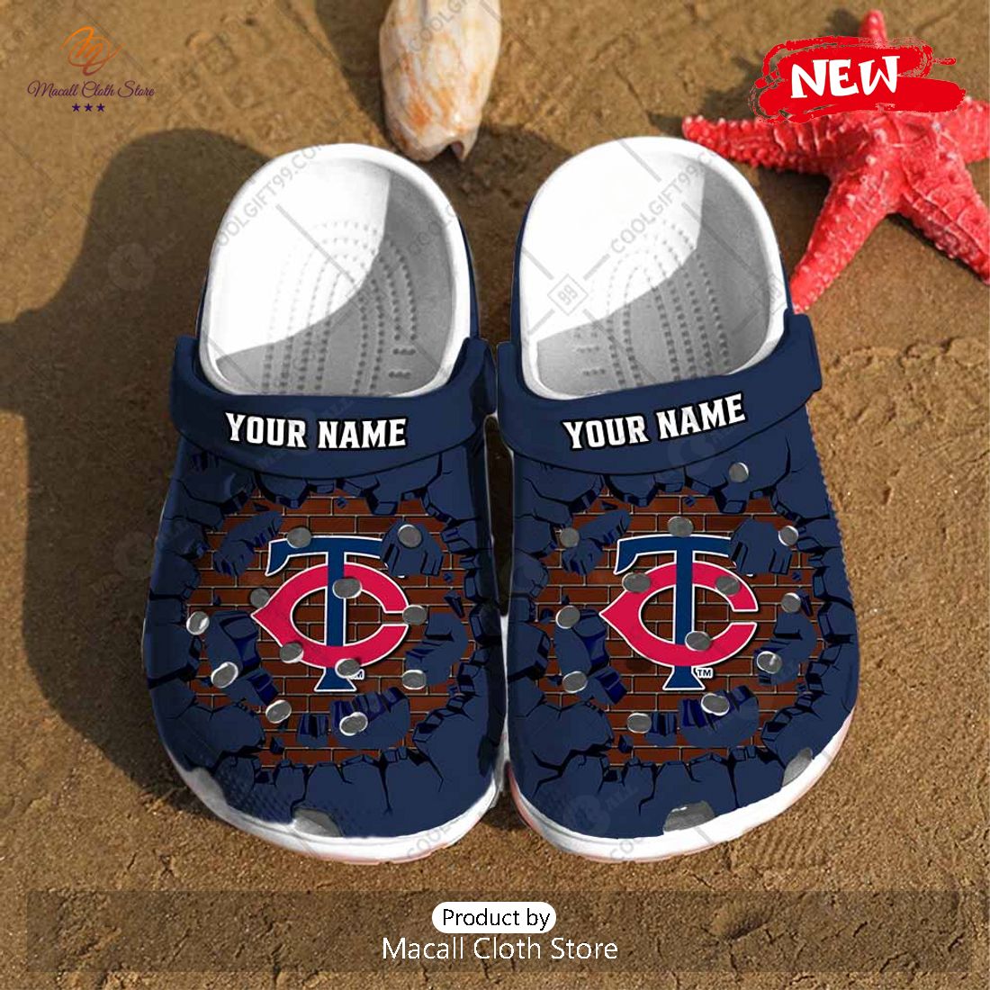 [NEW] Personalized MLB Minnesota Twins Broken Wall Crocs Clog Shoes