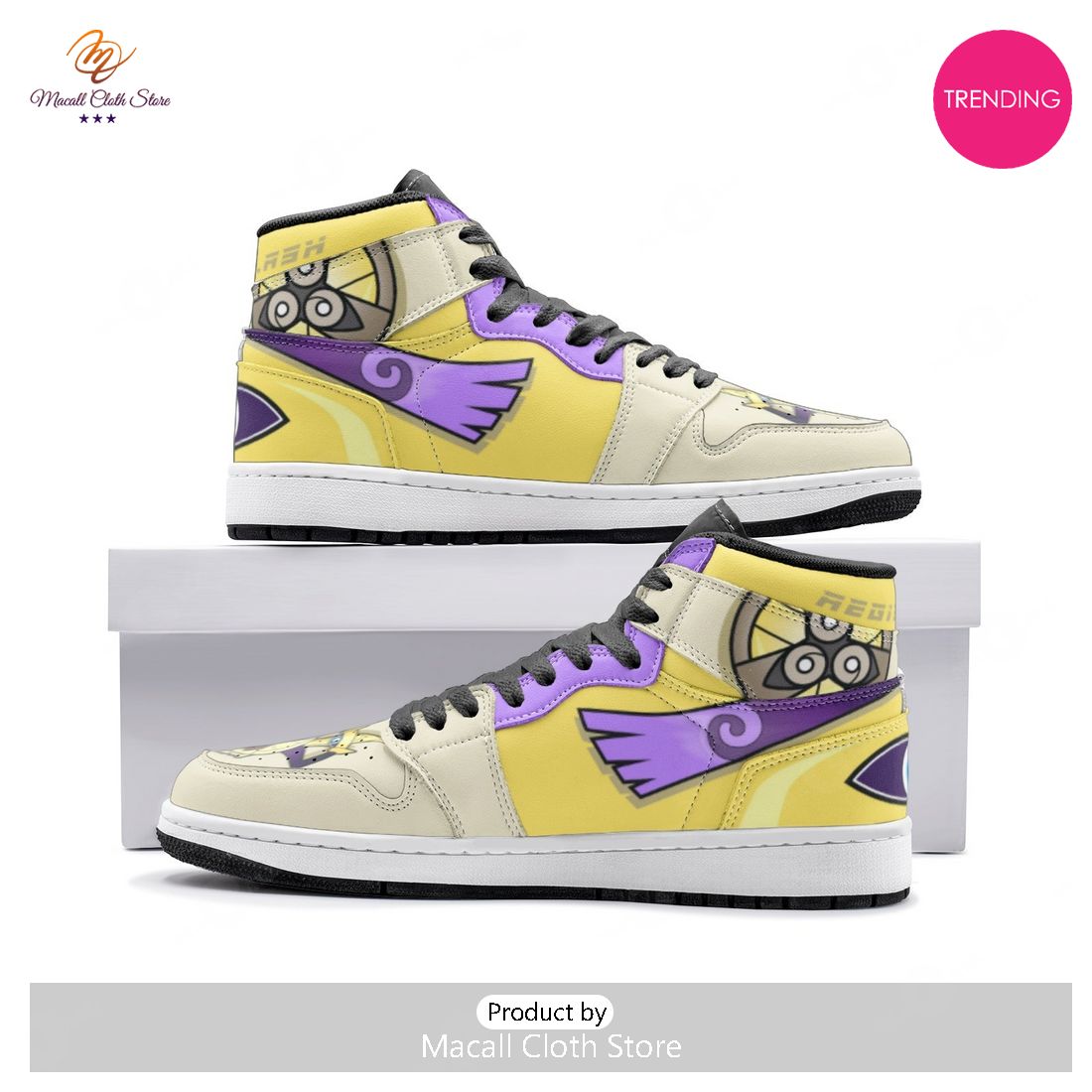 [TRENDING EDITION] Aegislash Pokemon Yellow Air Jordan High Top Sneaker