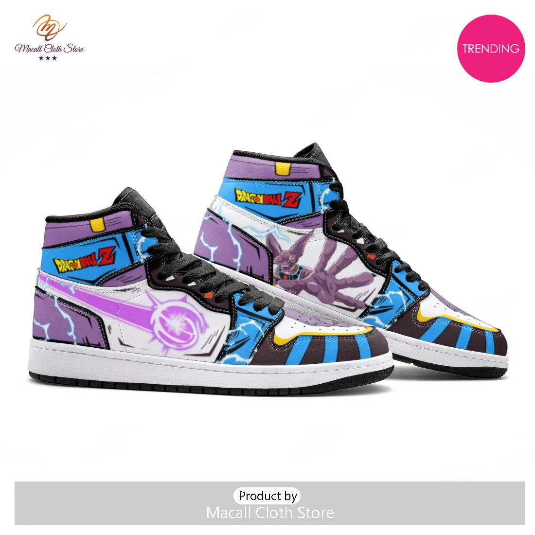 [TRENDING EDITION] Anime – Dragon Ball Beerus Pink Air Jordan High Top Sneaker