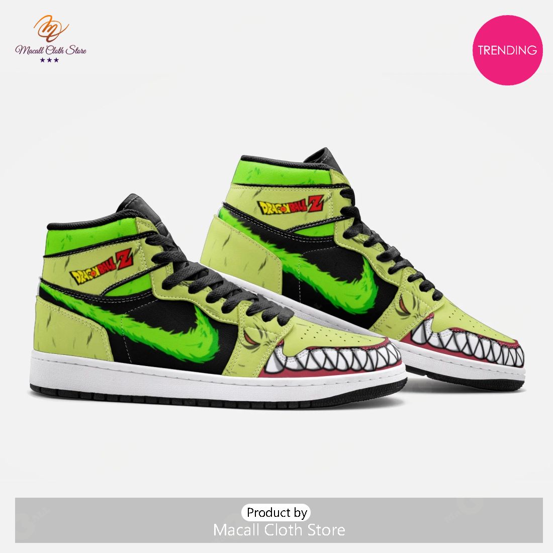 [TRENDING EDITION] Anime – Dragon Ball Broly Green Air Jordan High Top Sneaker
