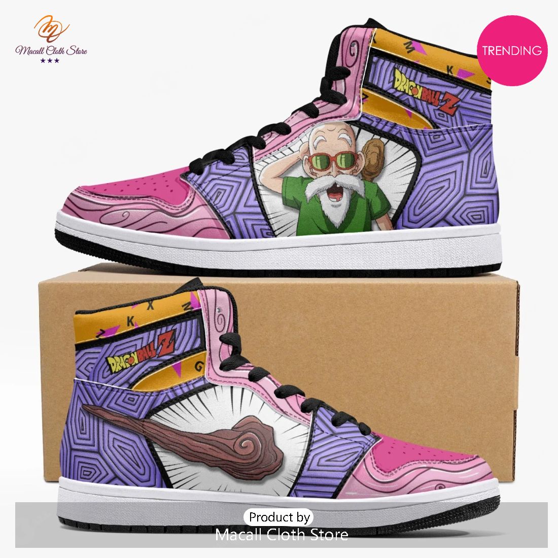 [TRENDING EDITION] Anime – Dragon Ball Kame Roshi Air Jordan High Top Sneaker