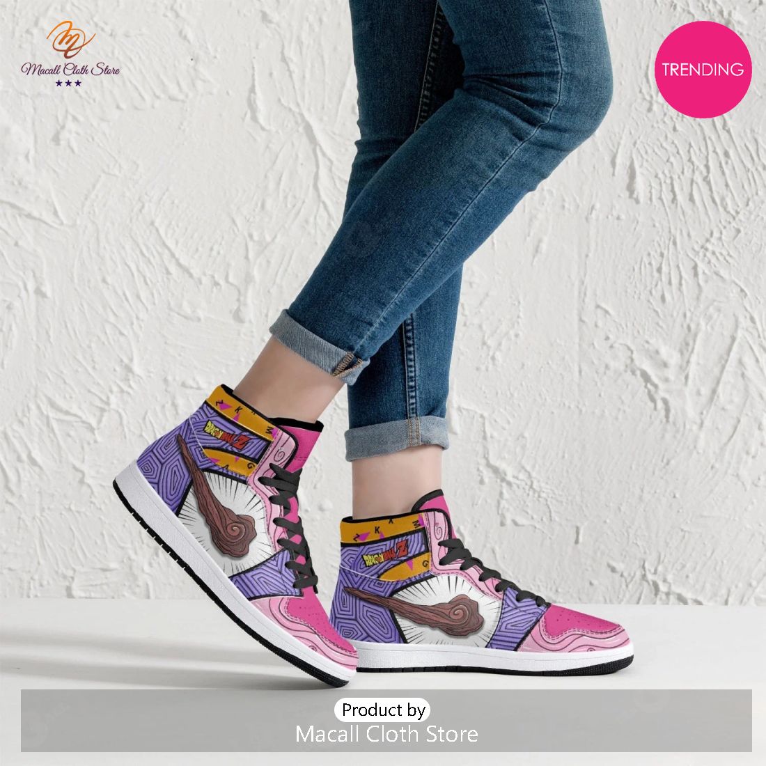 [TRENDING EDITION] Anime - Dragon Ball Kame Roshi Air Jordan High Top Sneaker