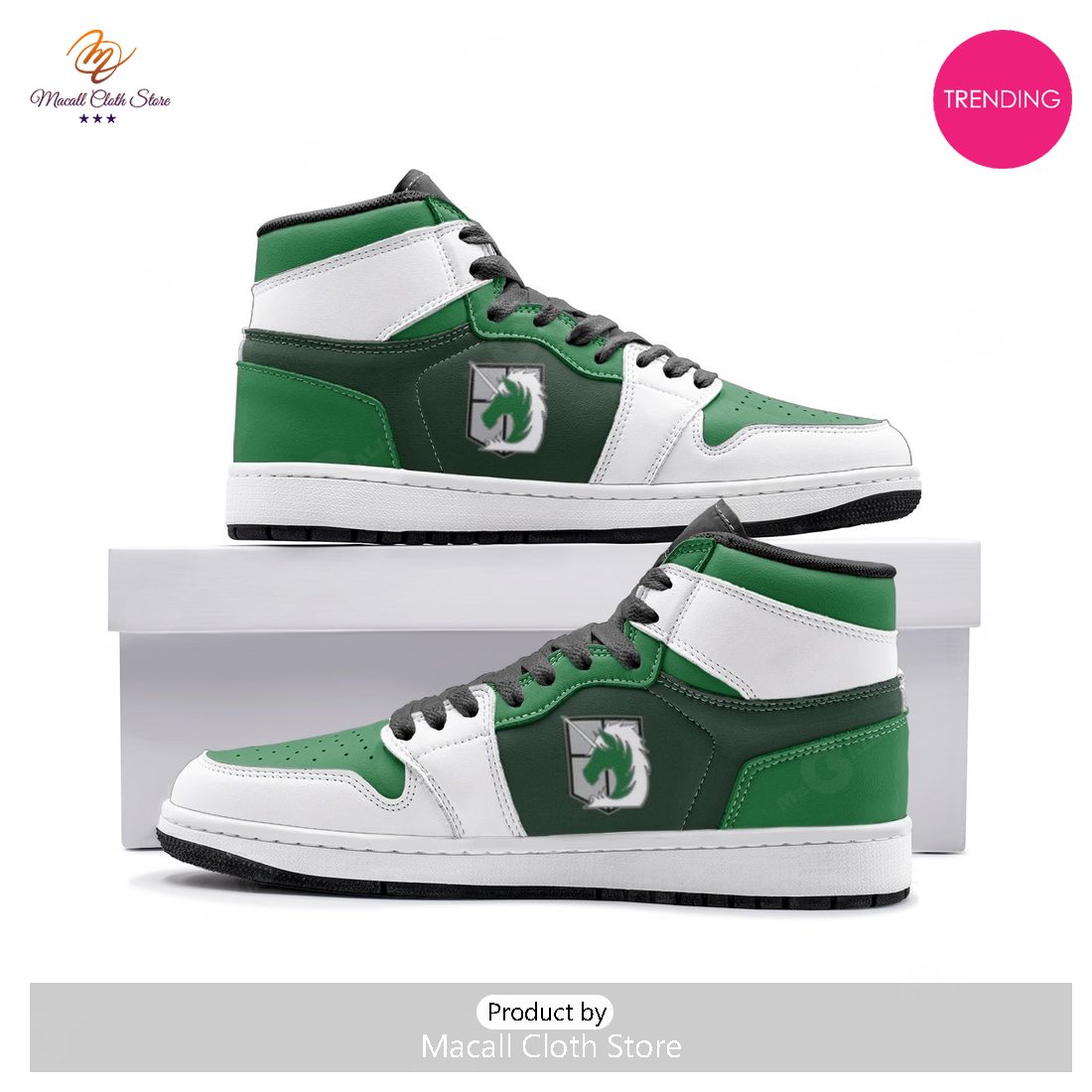 [TRENDING EDITION] AOT – The Military Police Attack on Titan Air Jordan High Top Sneaker