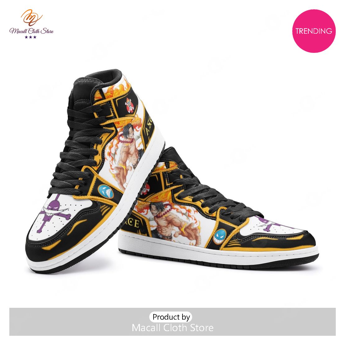 [TRENDING EDITION] Fire Fist Ace One Piece Air Jordan High Top Sneaker