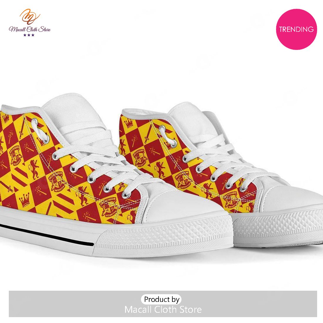 [TRENDING EDITION] Harry Potter Gryffindor Luxury Patterns Air Jordan High Top Sneakers