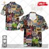 [NEW] Personalized Ford Branch Skull Premium Mix Black Navy Hawaiian Shirt