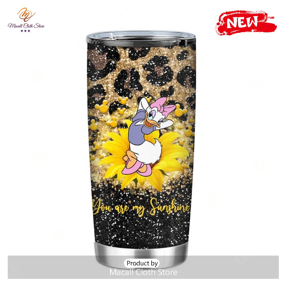 [NEW] Disney Tumbler – Daisy You Are My Sunshine Floral Style Tumbler