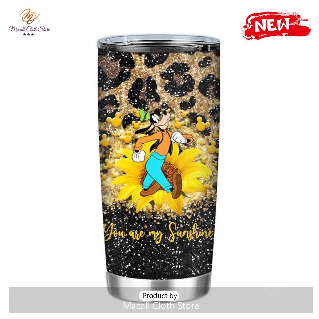 [NEW] Disney Tumbler – Goofy You Are My Sunshine Floral Style Tumbler