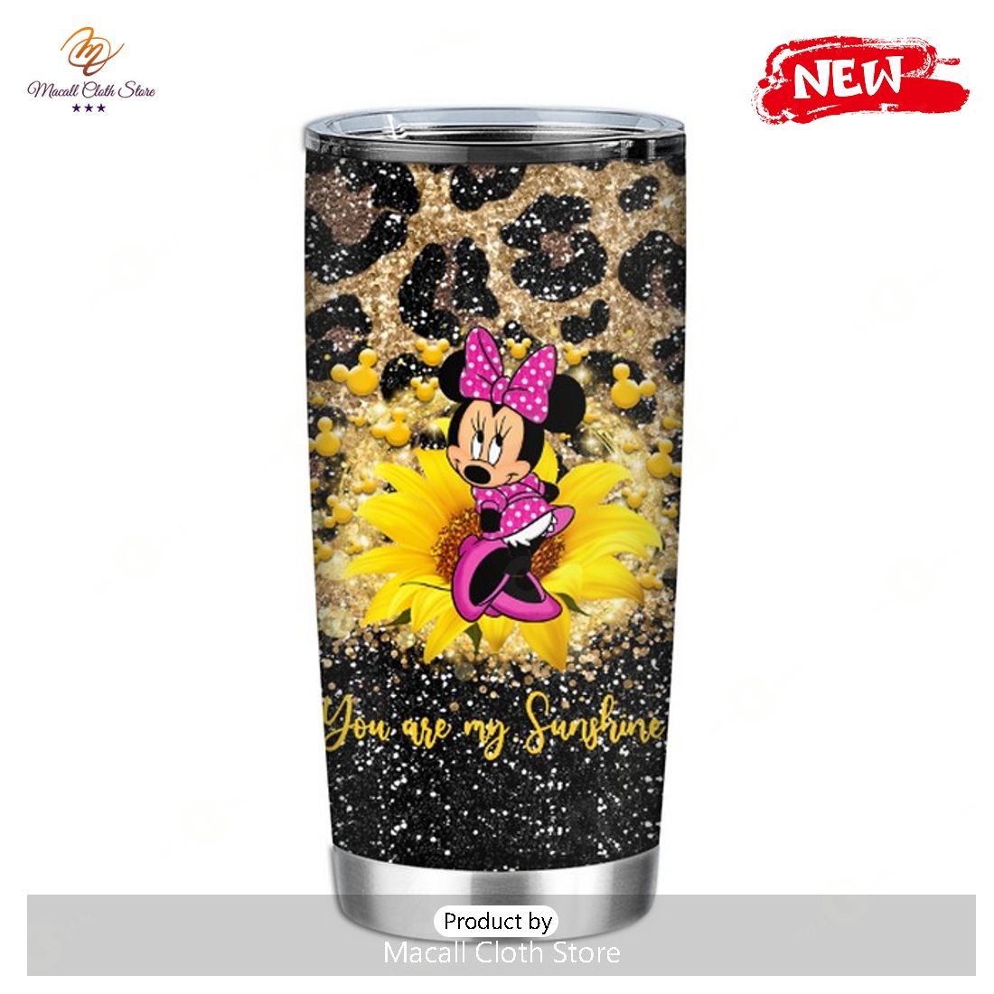 [NEW] Disney Tumbler – Minnie Mouse You Are My Sunshine Floral Style Tumbler