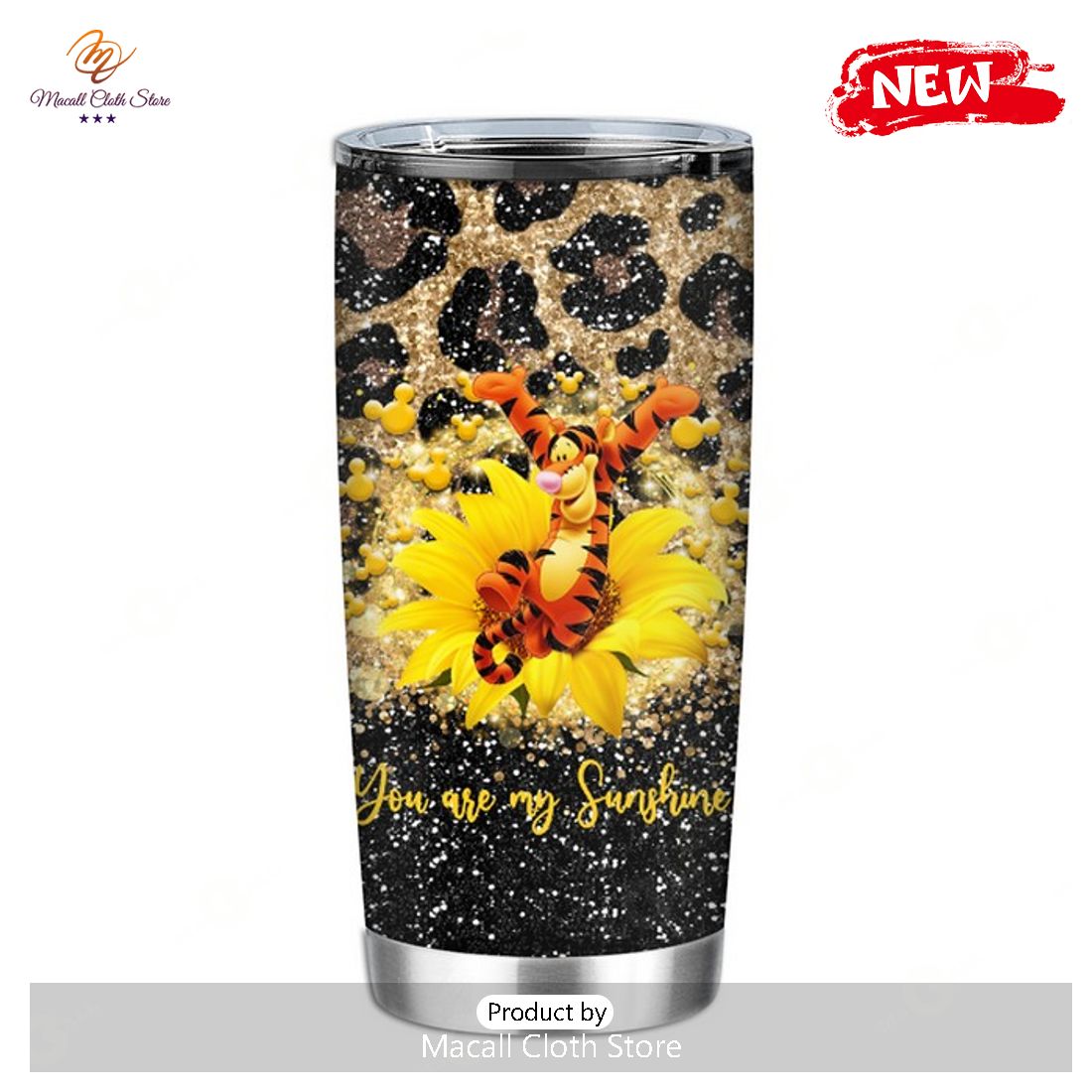 [NEW] Disney Tumbler – Tigger You Are My Sunshine Floral Style Tumbler