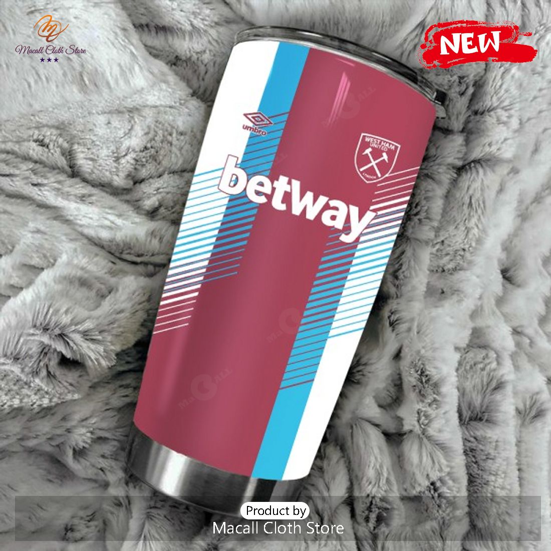 [NEW] West Ham United Winners Conference League Red Tumbler